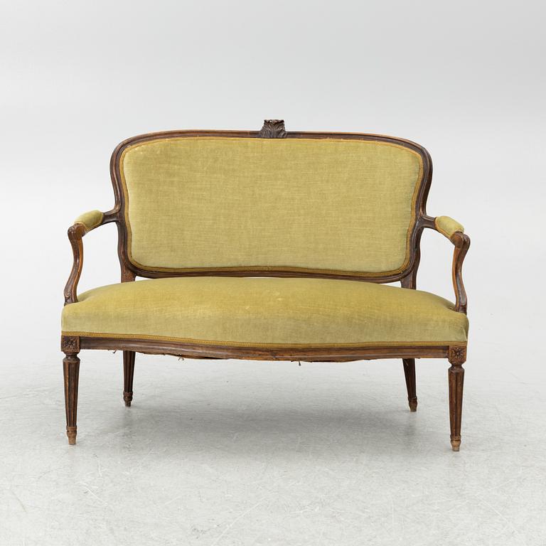 Soffa, Louis XVI, Frankrike, 1800-tal.