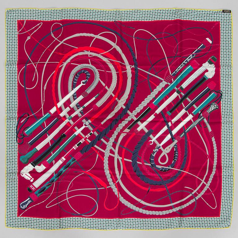 Hermès, scarf, "Fouets et Badines".