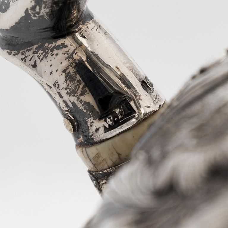 Joseph Angell, te- och kaffeservis, sterlingsilver, 7 delar, London 1817-1823.
