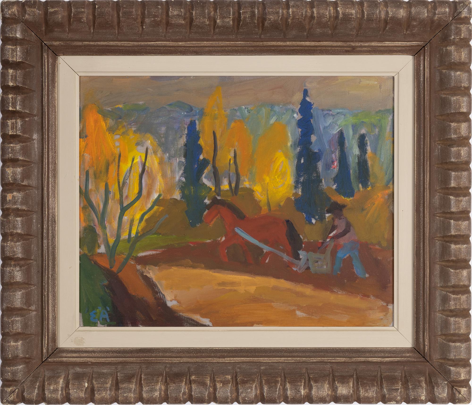 Erling Ärlingsson, oil on panel, signed.