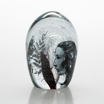 Sini Majuri, a glass sculpture 'Cell', version 1, signed Sini Majuri Suomenlinna 2021.