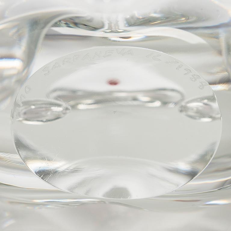 Timo Sarpaneva, a glass sculpture 'Claritas' signed Timo Sarpaneva Iittala 16/1988.