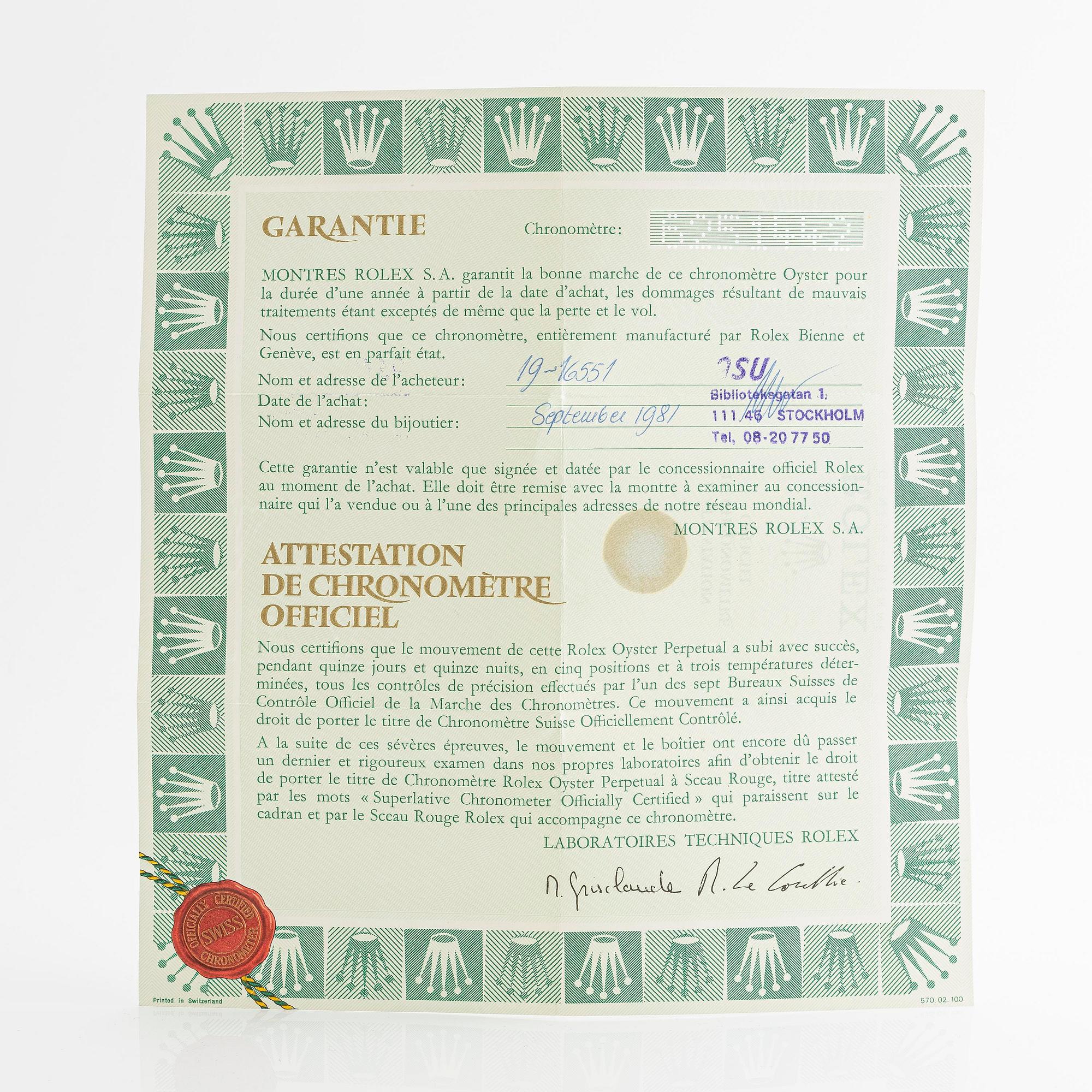 Rolex, Explorer II, "Freccione", "Mark 4 Dial", "Mark 3 Bezel", ca 1981.