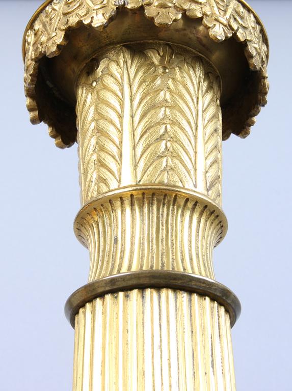 BORDSLAMPA, empire, 1800-tal.