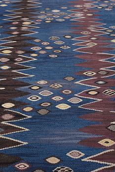 Barbro Nilsson, A CARPET, "Snäckorna", flat weave, ca 346 x 247,5 cm, signed AB MMF BN.