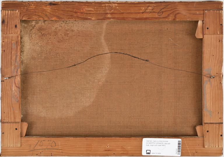 NIELS FREDERIK SCHIÖTTZ-JENSEN, olja på duk, sign och dat 1907.