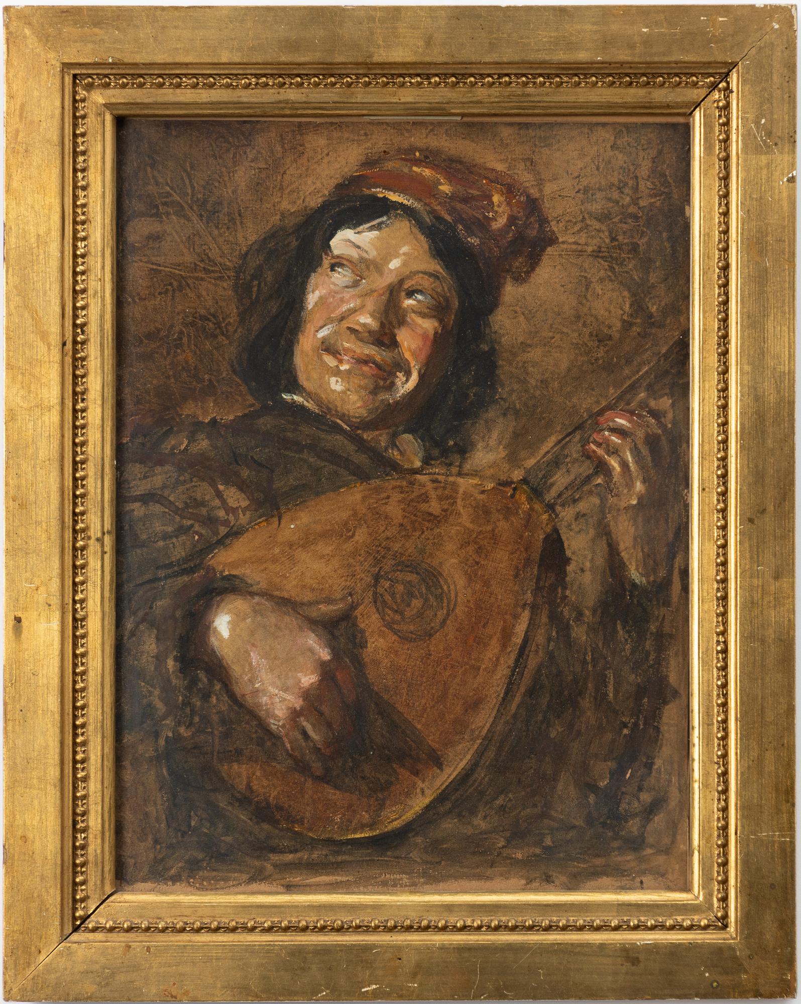 Ernst Josephson, "Narren" (Sketch copy after the oil painting by Judith Leyster in the Rijksmuseum in Amsterdam).