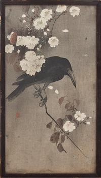 OHARA KOSON, träsnitt, Japan. Omkring 1900.