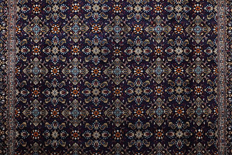 A carpet, Moud, ca 398 x 302 cm.