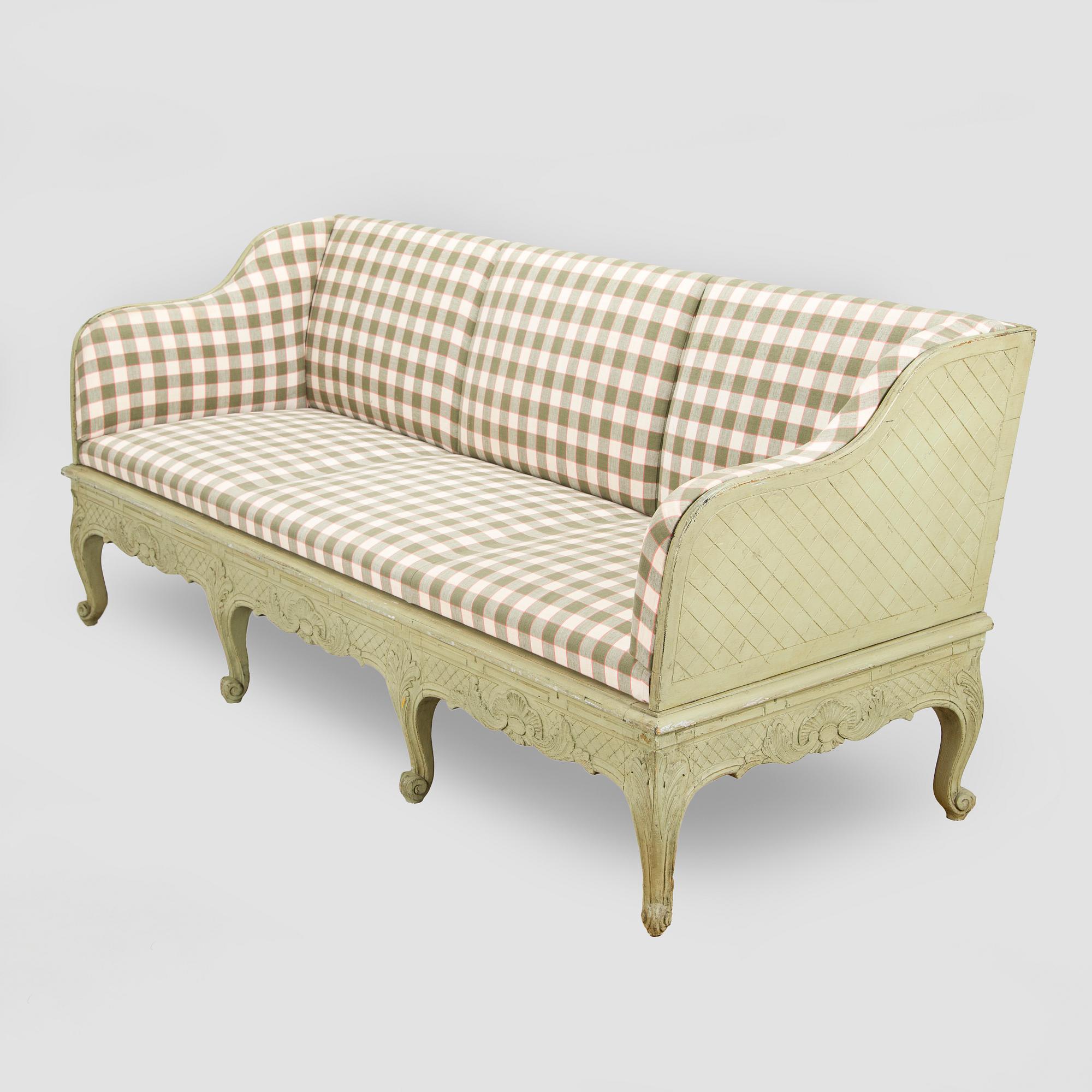 Trågsoffa, allmoge, 1800-talets senare hälft.