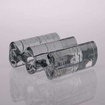 LJUSSTAKE / SKULPTUR, glas, "Arkipelago"-serien, signerad Timo Sarpaneva.