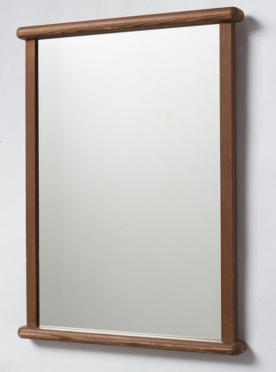 Axel Einar Hjorth, a "Sport" stained pine framed mirror, Nordiska Kompaniet, Sweden 1930's.