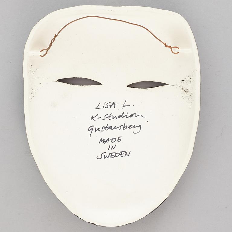 LISA LARSON, a stoneware mask, K-Studion, Gustavsberg.