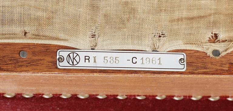 FÅTÖLJER, 4 st, Nordiska Kompaniet, 1900-talets mitt.