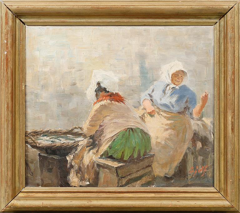 SÖREN CHRISTIAN BJULF, olja på duk, signerad.