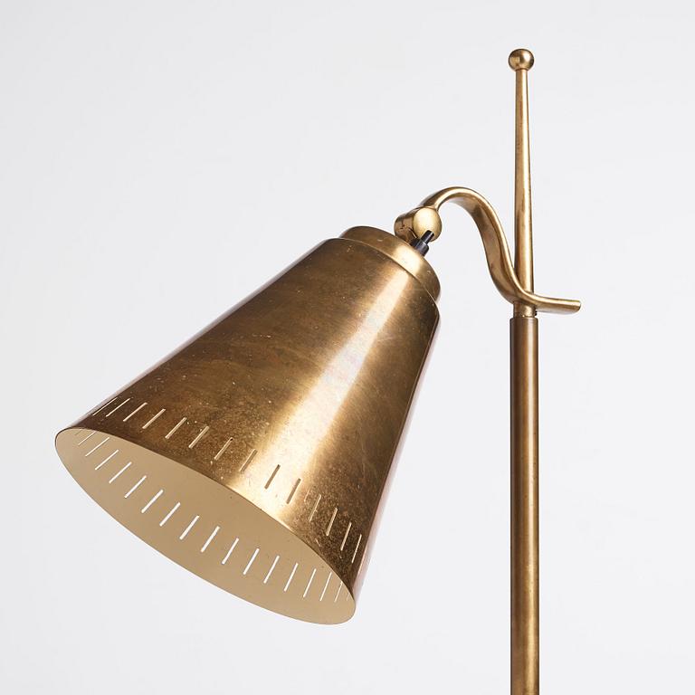 Boréns Lampfabrik, a brass floor light, Sweden 1940-50's.