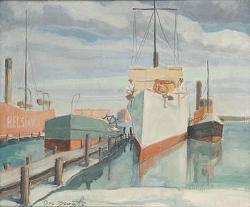 Oscar Bengts, olja på duk, signerad.