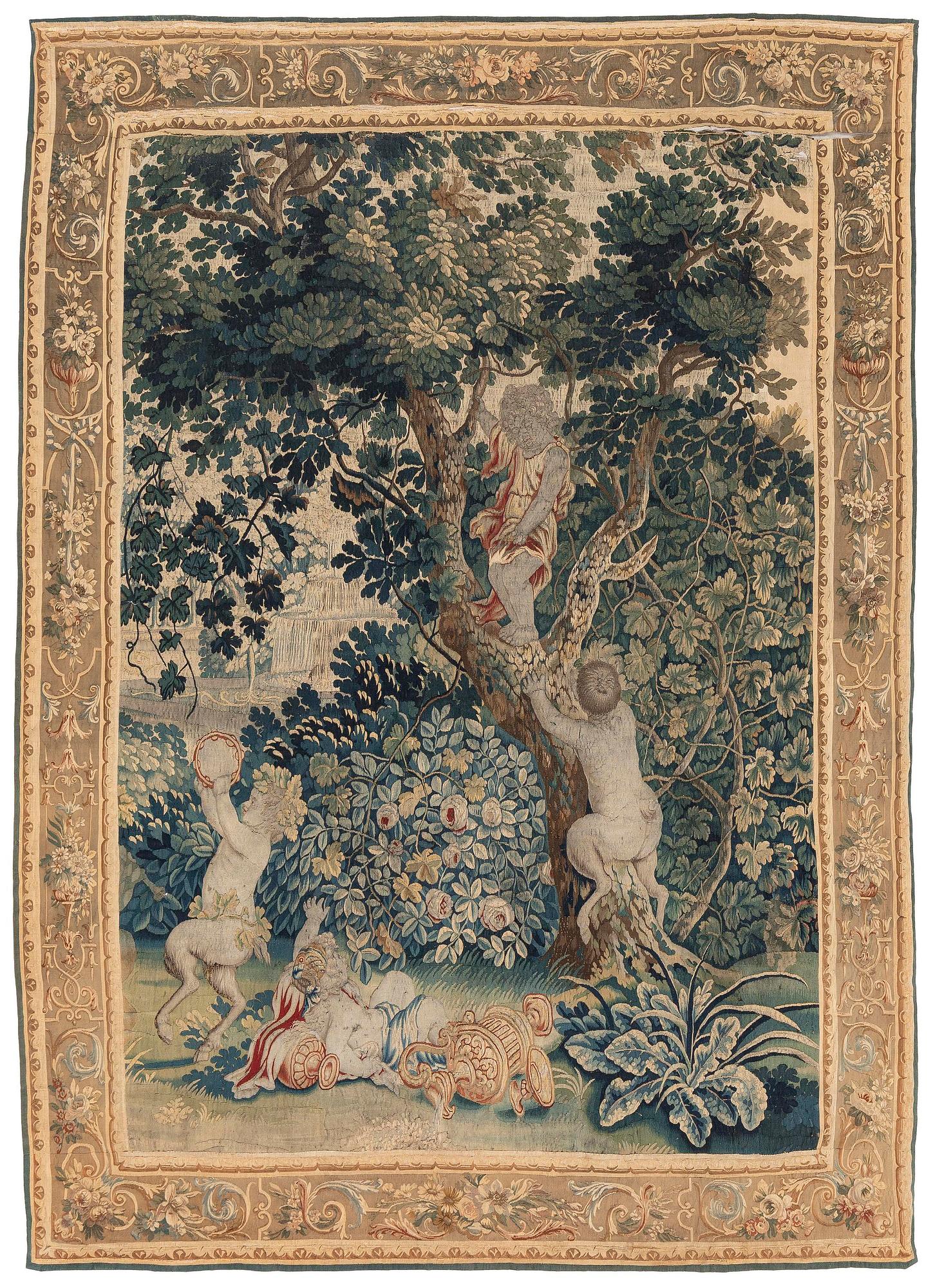 A flemish tapestry c. 292 x 210 cm, circa 1700.