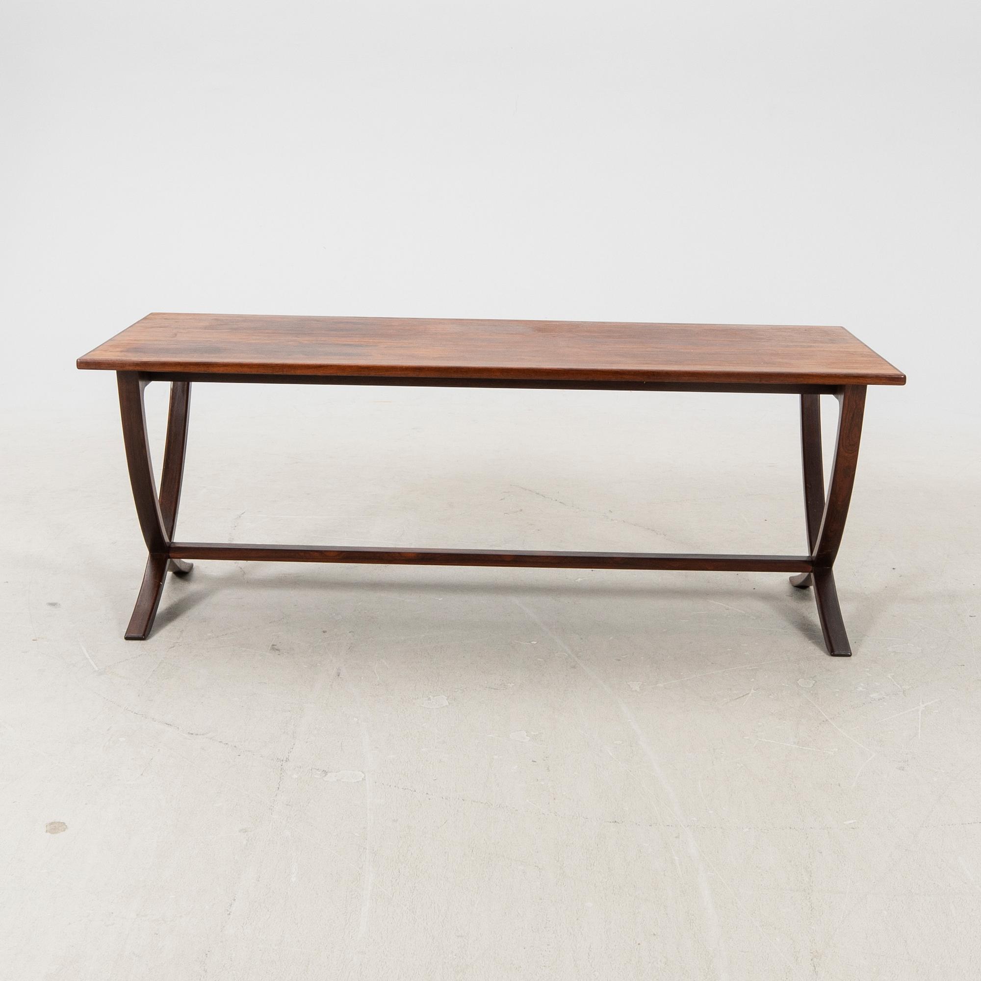 A Danish 1950/60s jacaranda coffee table.