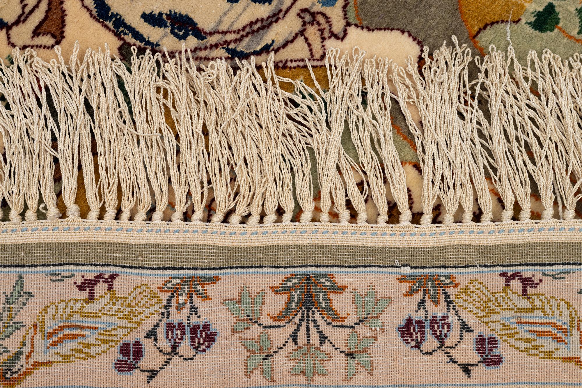 A semi-antique Isfahan rug, central persia,  177 x 108 cm.