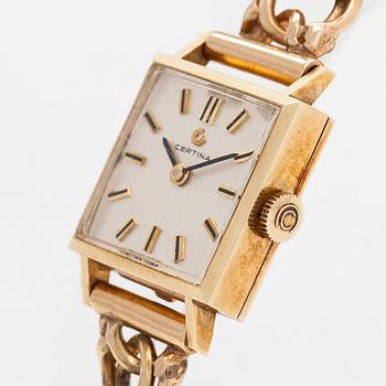Certina, armbandsur, 17,5 x 17,5 mm.