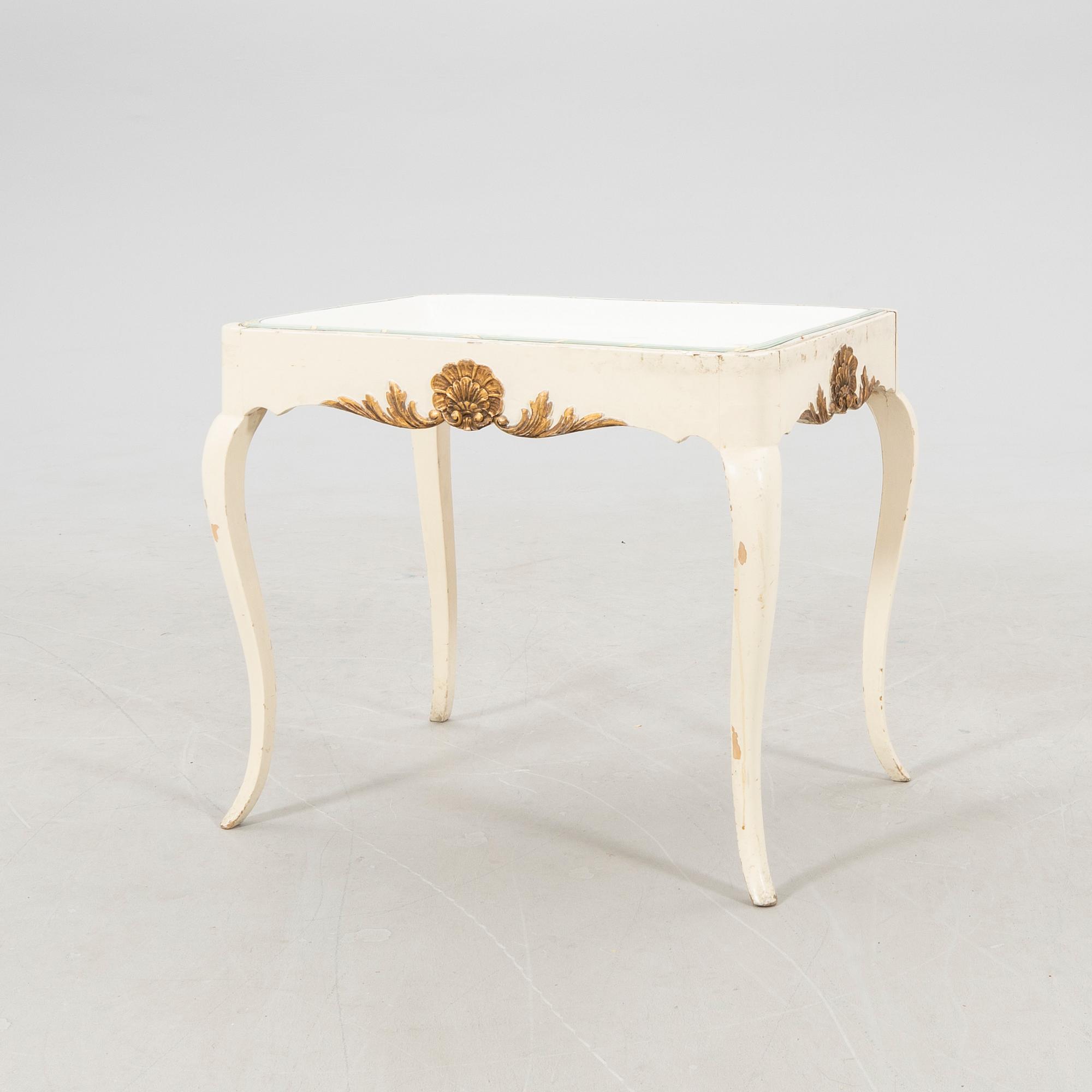 Tea table, Rococo style, Rörstrand, early 20th century.