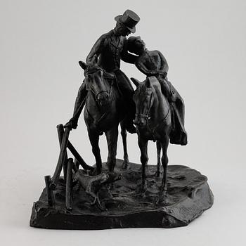 Unknown artist, sculpture, bronze.