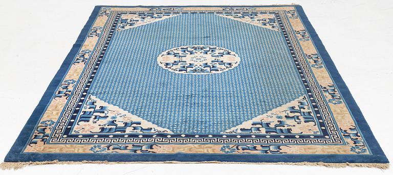 A rug, China, Antique Finish, c. 280 x 188 cm.