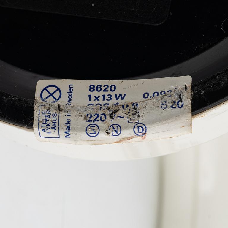 Anders Pehrson, two similar 'Tube' table lamps, Ateljé Lykten, 1970's.