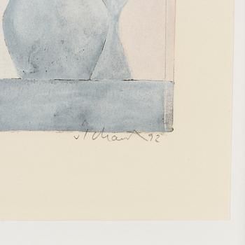 Philip von Schantz, a signed watercolour, dated 92.