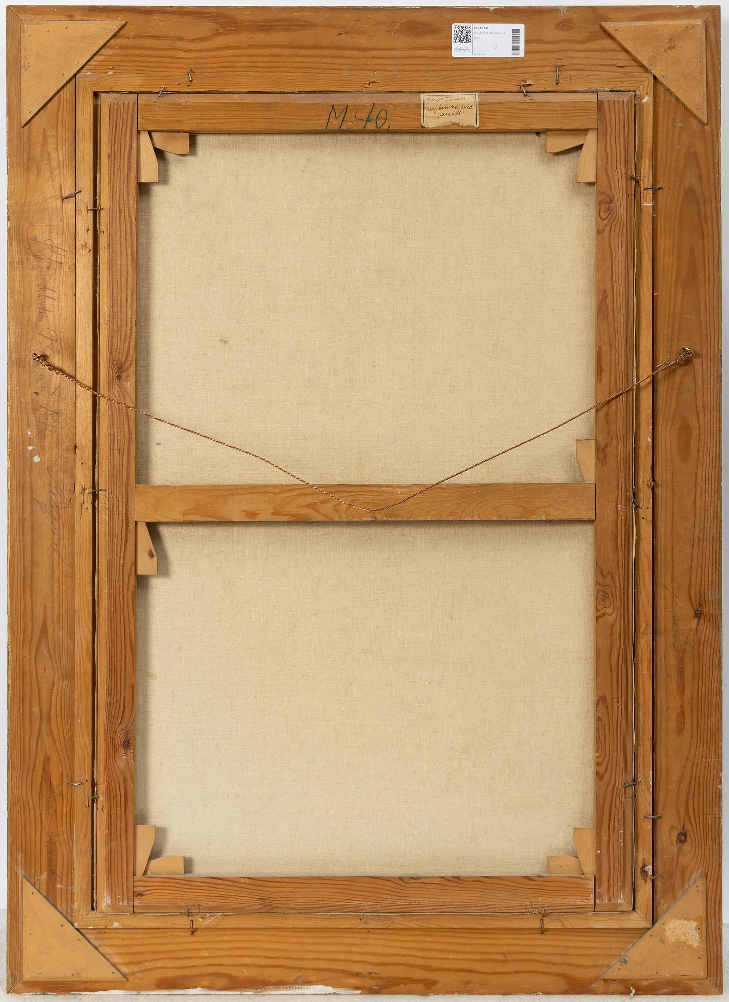 Birgit Forsell, 'Ung kvinna med parasoll (Young woman with parasol)'.