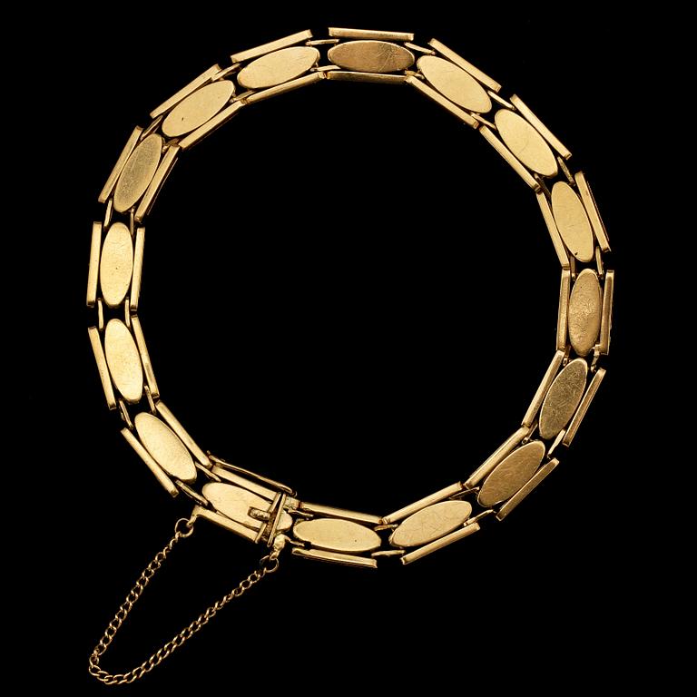 ARMLÄNK, 18k guld, Helsingborg, 1912. Vikt 20 g.