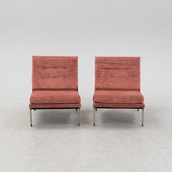 Florence Knoll, a pair of 'Parallel Bar' lounge chairs from Knoll, 1950's/60's.