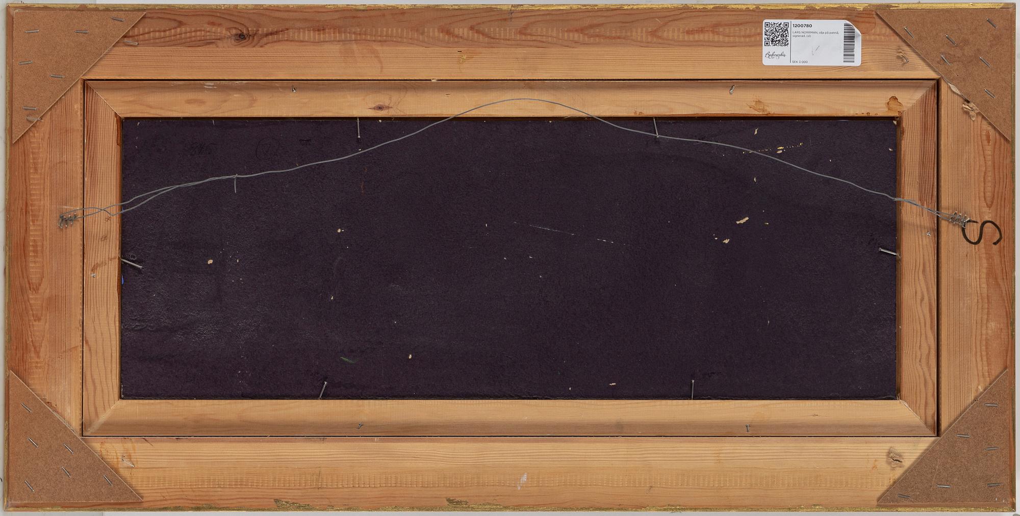 LARS NORRMAN, oil on panel, signed.