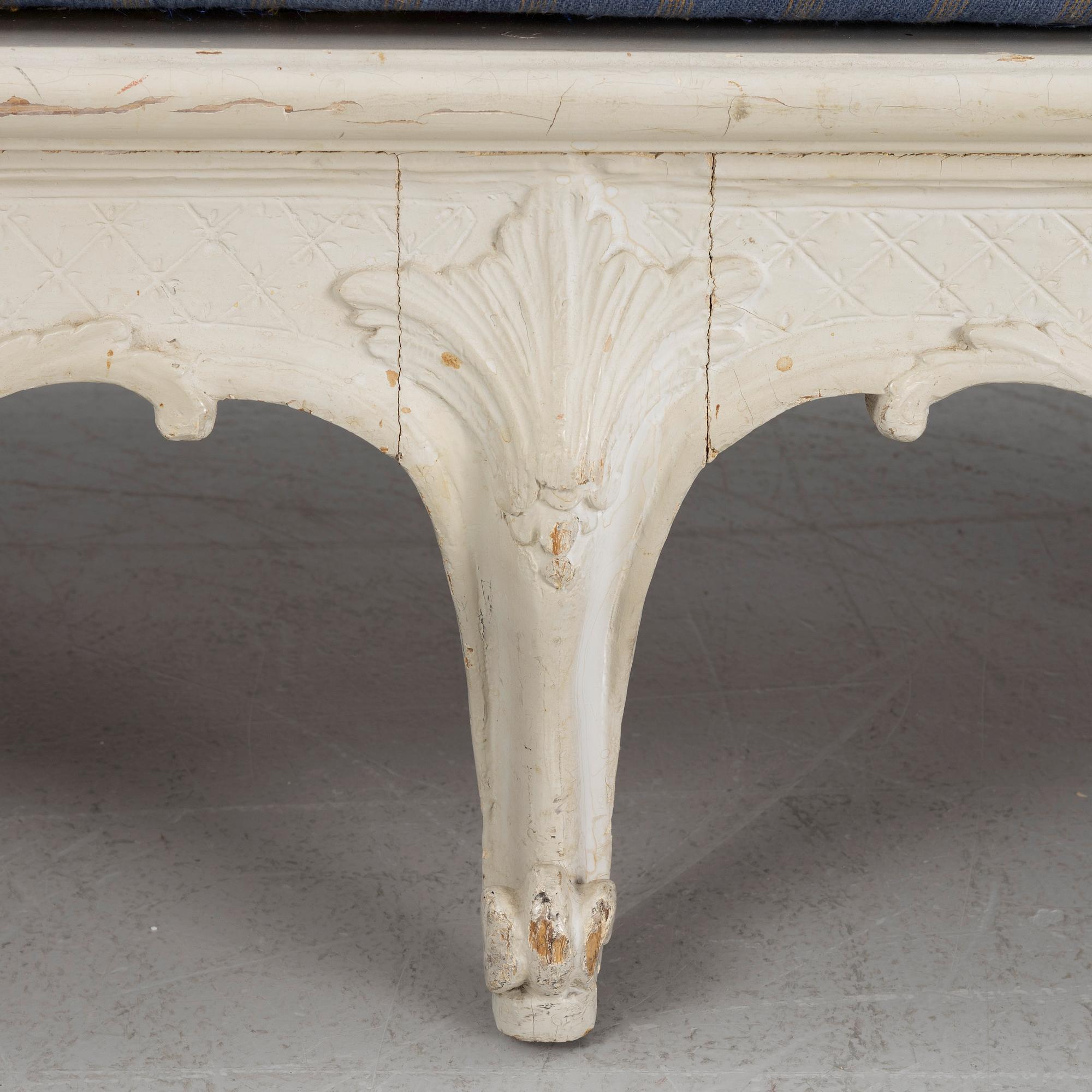 A Swedish Rococo-style sofa,  19th century.