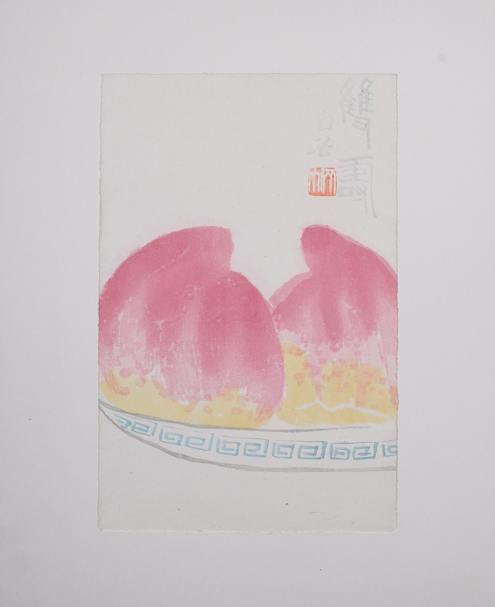 QI BAISHI (CHI PAI-SHIH), 2 st, träsnitt, signerade.