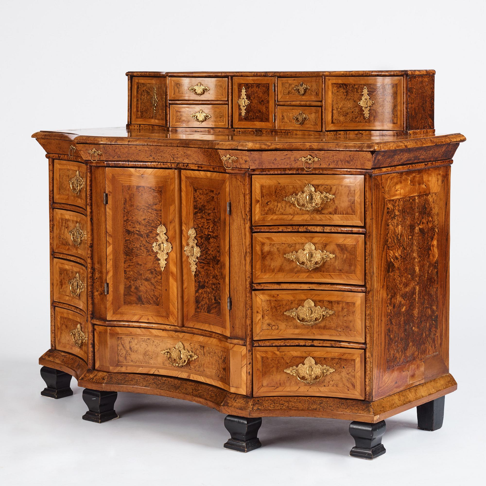 Byrå, Sverige, Fredrik I:s tid, 1700-talets första hälft, Senbarock.