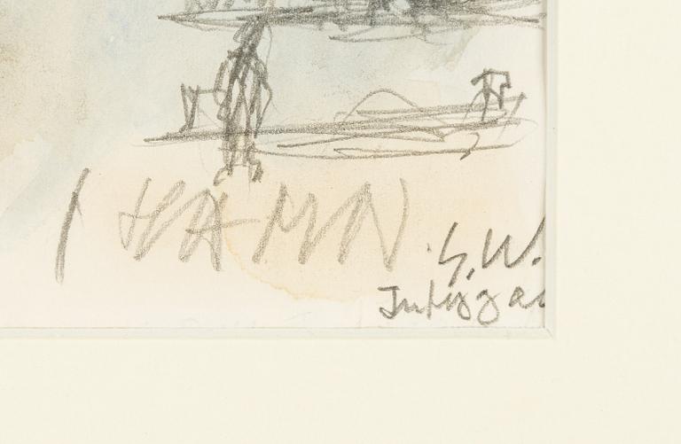 Gösta Werner, "Mellan Baccus o Venus eller både och".