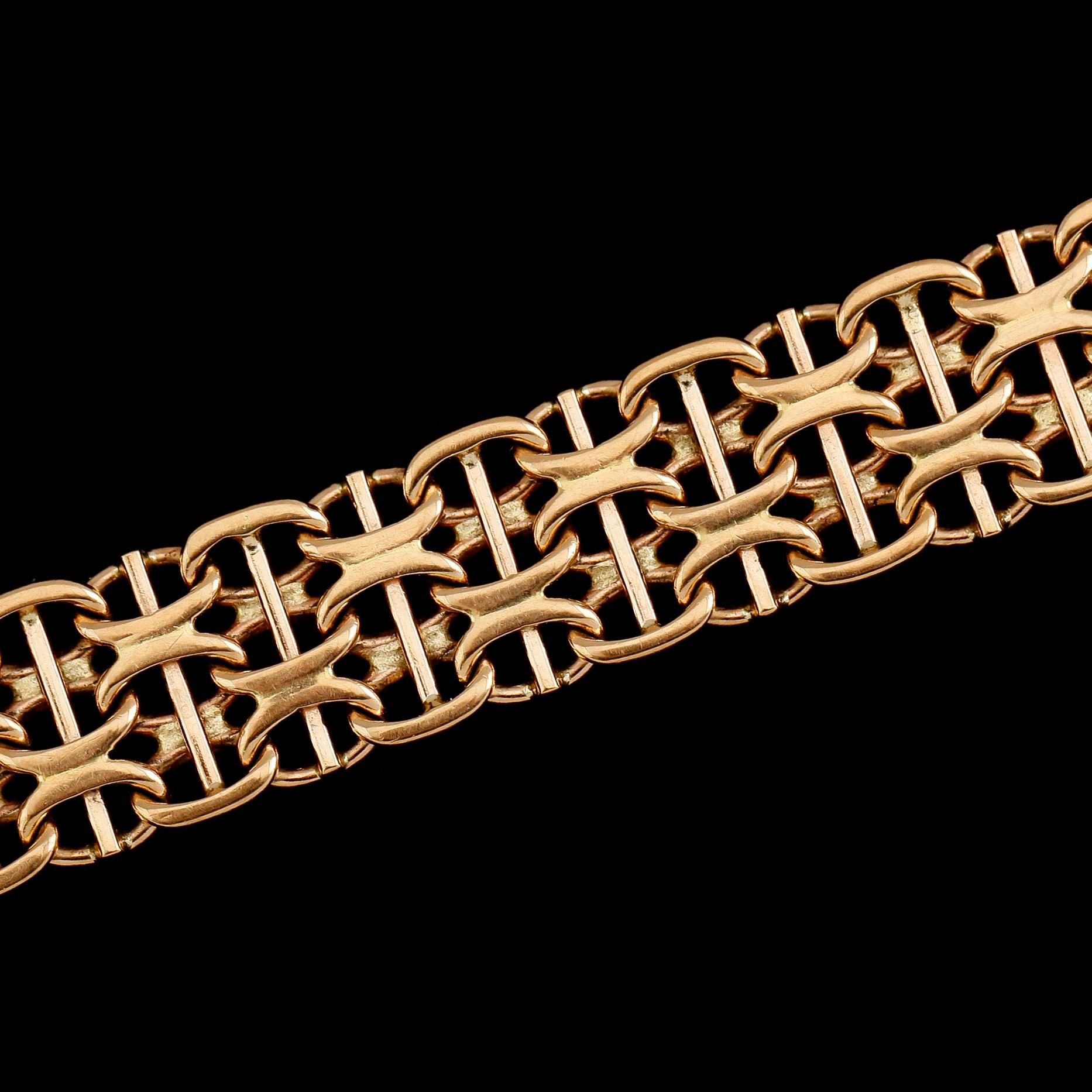 ARMBAND, 18 k guld, svenska stämplar, 1964. Vikt ca 32 g.