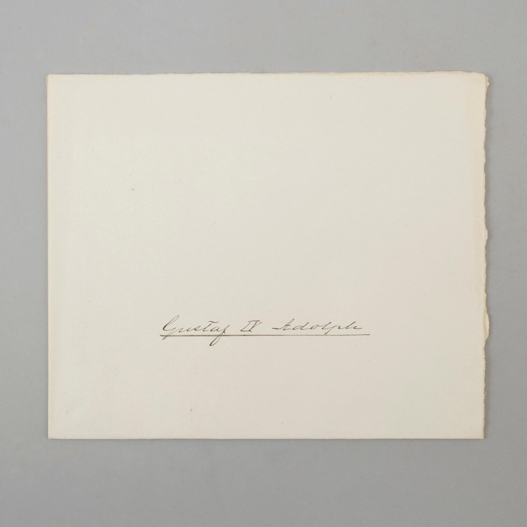 A ROYAL AUTOGRAPHS, 2 p, Gustav IV Adolf (1778-1837).