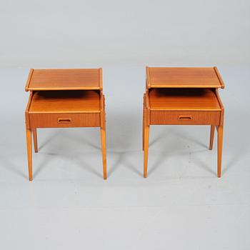 SÄNGBORD, ett par, 1950/60-tal.
