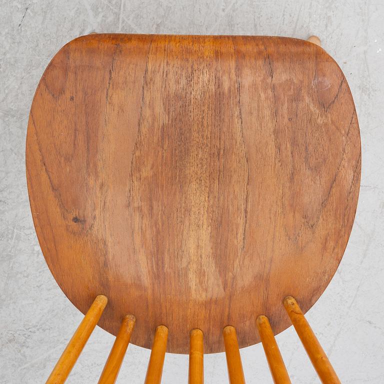 A set of six chairs, 1960's.