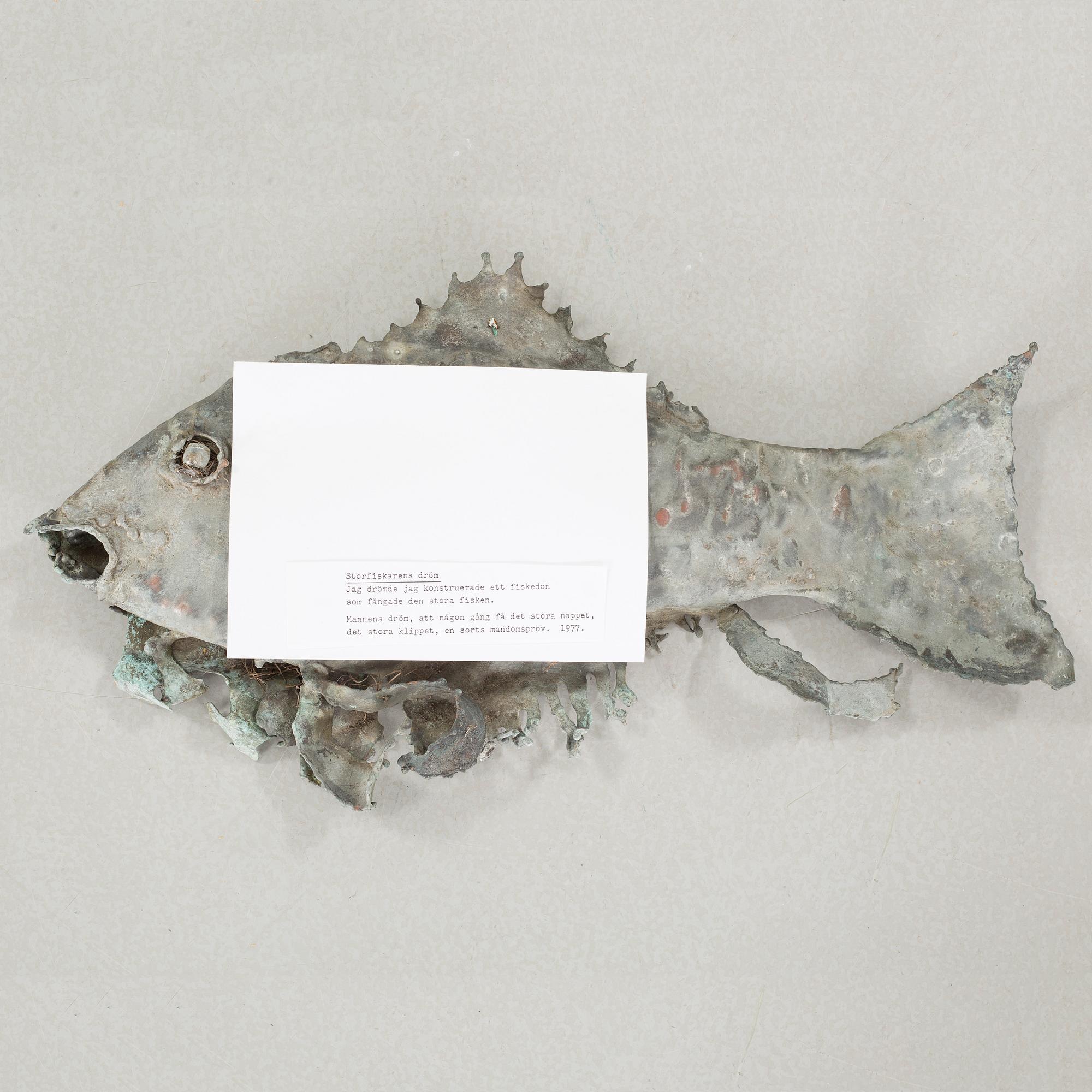 LARS STOCKS, sculpture, metal, no signature.