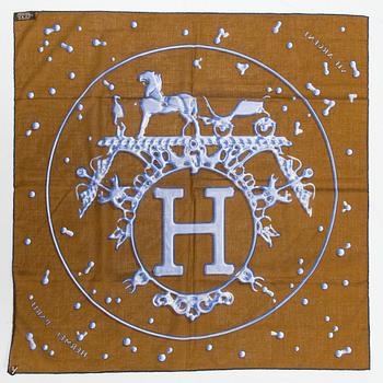 Hermès, scarf "Vif Argent".