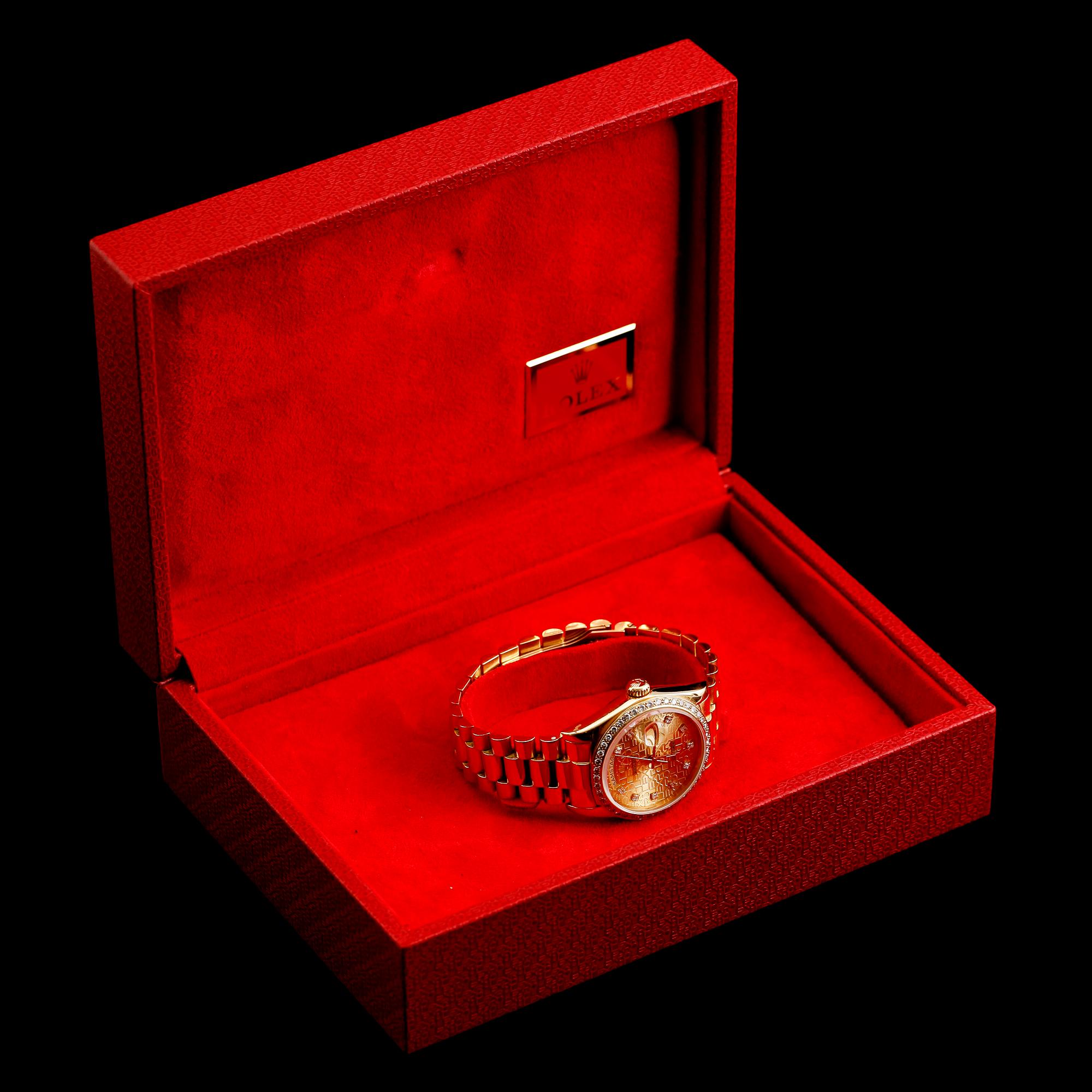 ARMBANDSUR, 18 k guld, Rolex, Day Date. Automatisk.