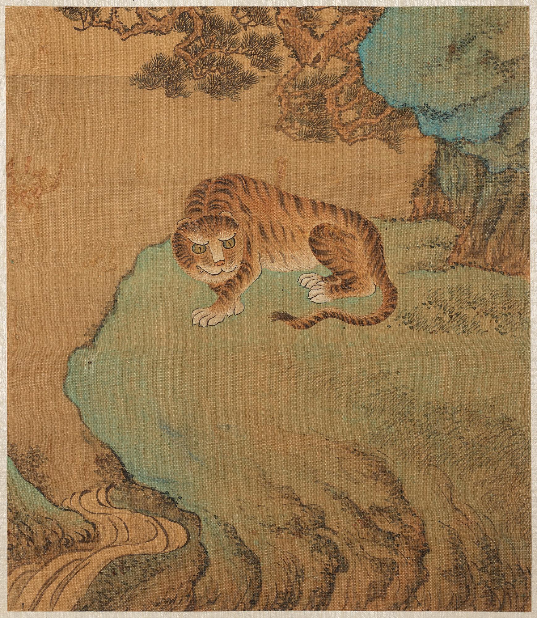 ALBUM, med 6 målningar. Qing dynastin, 17/1800-tal.