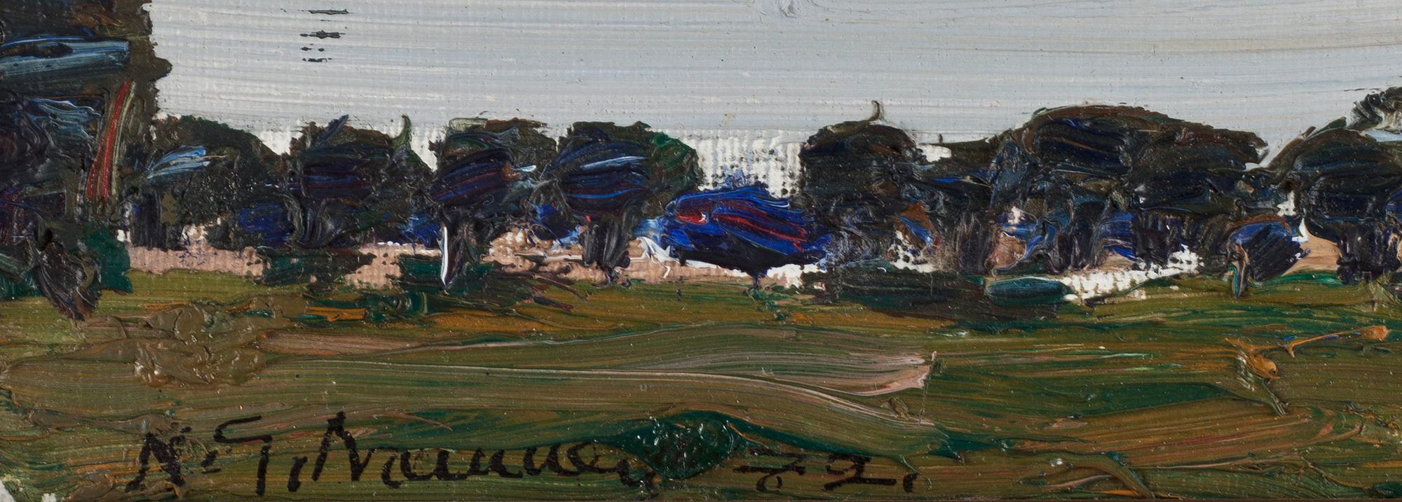 NILS-GÖRAN BRUNNER, olja på pannå, signerad och daterad -72.