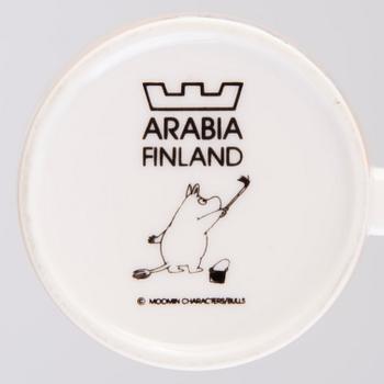 MOOMIN-MUG, porcelain, 'Mug dark yellow',  Moomin Characters, Arabia 1991-1996.