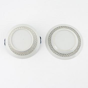 Gallerskål med fat, porslin, Qingdynasti, Kina, omkring 1800.