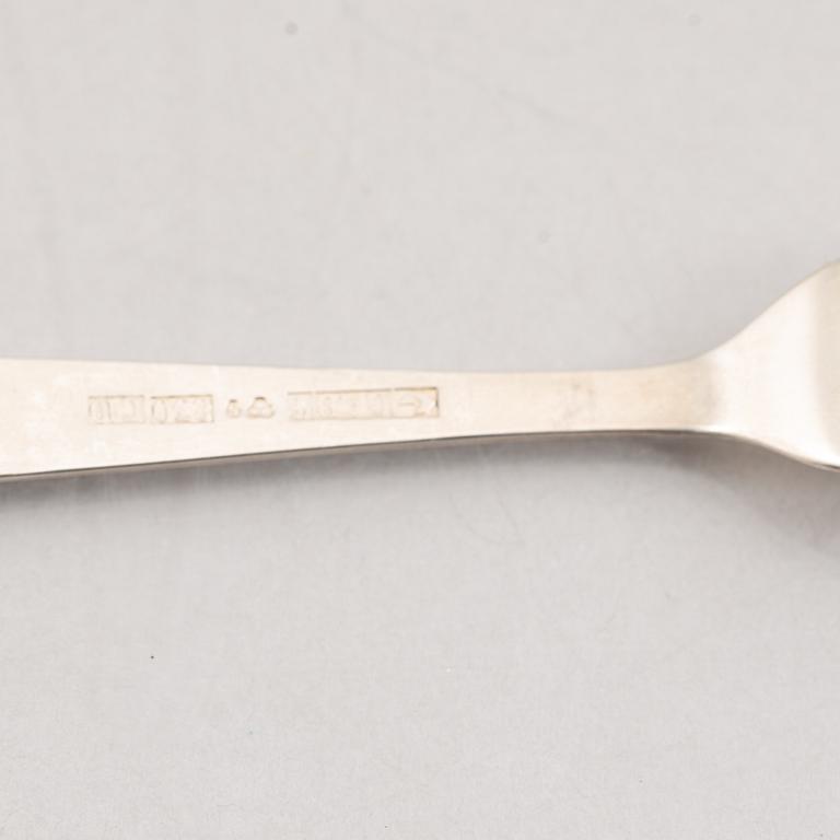 A Swedish Silver Cutlery, Jacob Ängman, 'Rosenholm', GAB, some Eskilstuna 1990 (92 pieces).